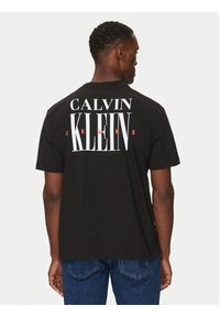 Calvin Klein Jeans T-Shirt Serif Font Graphic J30J327473 Czarny Regular Fit. Kolor: czarny. Materiał: bawełna #3