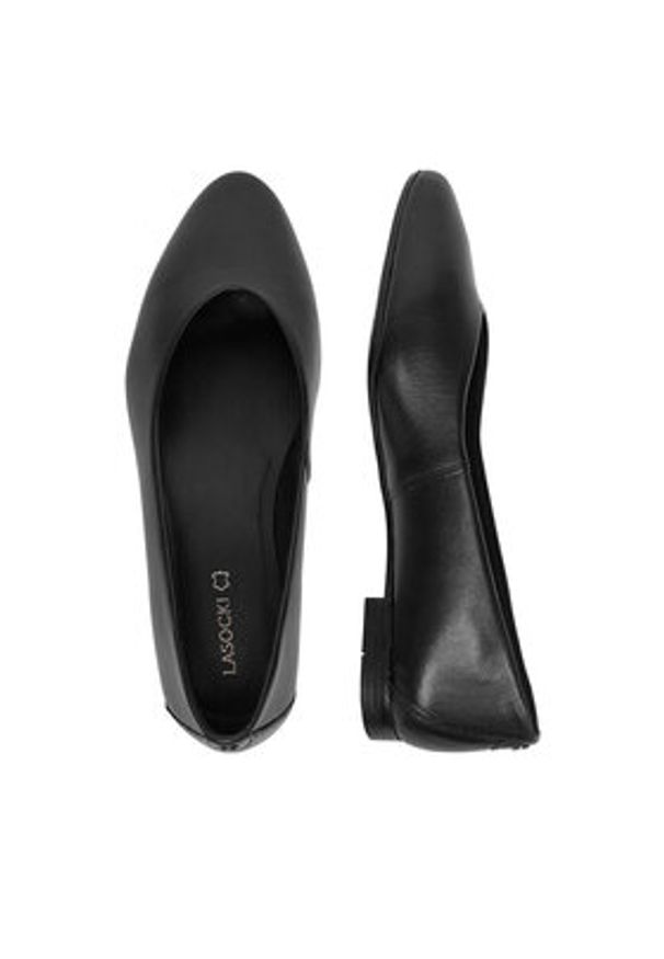 Lasocki Baleriny CEO-RST-KAJA-66 Czarny. Kolor: czarny. Materiał: skóra
