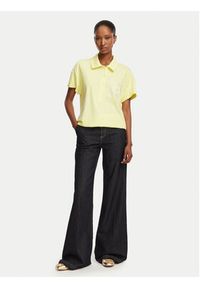 Liu Jo Polo TA6159 JS870 Kremowy Regular Fit. Typ kołnierza: polo. Kolor: kremowy. Materiał: bawełna #4