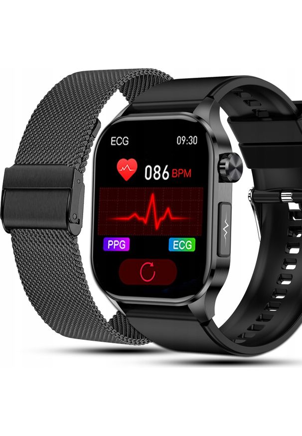 JG Smart - SMARTWATCH MĘSKI Zegarek EKG FUNKCJA POMIARU CUKRU AMOLED CIŚNIENIE ROZMOWY. Rodzaj zegarka: smartwatch