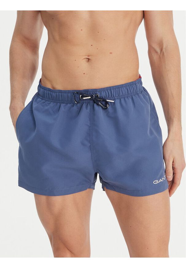GANT - Gant Szorty kąpielowe 920006500 Niebieski Regular Fit. Kolor: niebieski. Materiał: syntetyk