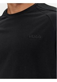 Hugo T-Shirt Tonal Logo 50520480 Czarny Regular Fit. Kolor: czarny. Materiał: bawełna #4