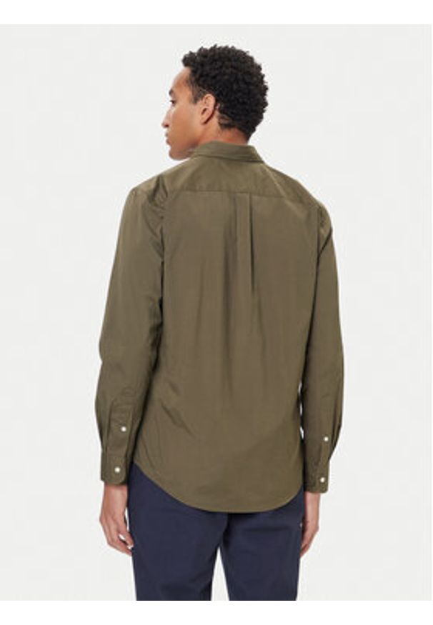 TOMMY HILFIGER - Tommy Hilfiger Koszula MW0MW37550 Khaki Regular Fit. Kolor: brązowy. Materiał: bawełna