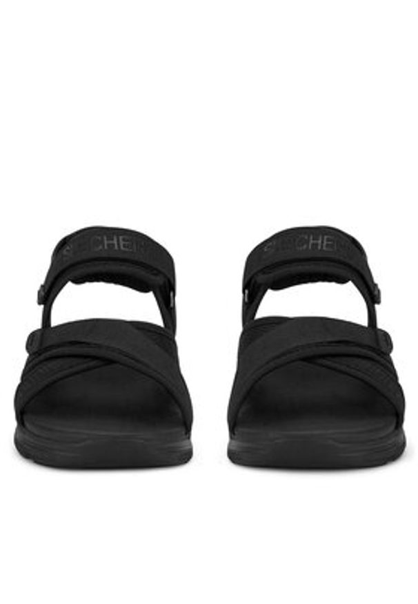 skechers - Skechers Sandały FLEX APPEAL 4.0 119487 Czarny. Kolor: czarny. Materiał: materiał