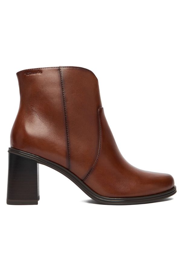 Botki Tamaris. Kolor: brązowy