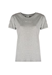 Champion T-Shirt | 111910 | Kobieta | Szary. Okazja: na co dzień. Kolor: szary. Materiał: bawełna. Długość rękawa: krótki rękaw. Wzór: nadruk. Styl: casual #1