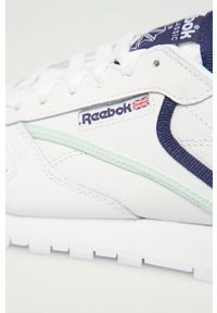 Reebok Classic - Buty skórzane CL LTHR. Nosek buta: okrągły. Zapięcie: sznurówki. Kolor: biały. Materiał: skóra. Model: Reebok Classic #5