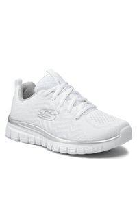 skechers - Skechers Sneakersy Get Connected 12615/WSL Biały. Kolor: biały. Materiał: materiał #7