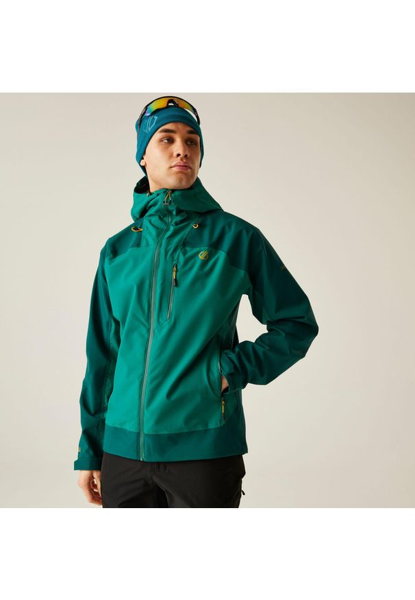 DARE 2B - Męska wodoodporna kurtka Torrek II. Kolor: zielony. Materiał: tkanina. Sezon: zima. Sport: narciarstwo