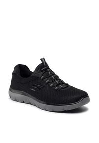 skechers - Skechers Sneakersy Summits 52811/BKCC Czarny. Kolor: czarny. Materiał: materiał