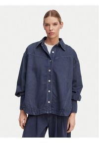 BOSS Koszula jeansowa 50552520 Szary Oversize. Kolor: szary. Materiał: bawełna #1