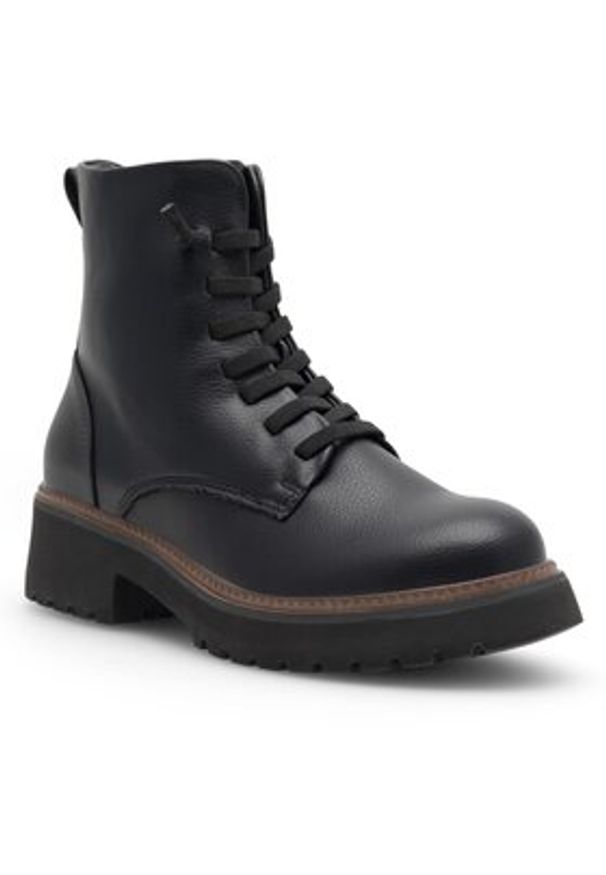 Clara Barson Trzewiki KOLINDA WS2XL001-01 Czarny. Kolor: czarny. Materiał: skóra