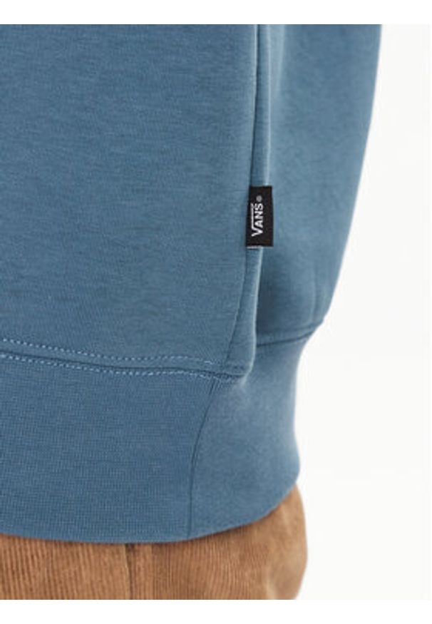 Vans Bluza Core Basic Crew Fleece VN0A7YDU Niebieski Classic Fit. Kolor: niebieski. Materiał: bawełna, syntetyk