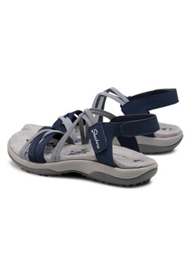 skechers - Skechers Sandały Takes Two 163112/NVY Granatowy. Kolor: niebieski. Materiał: skóra