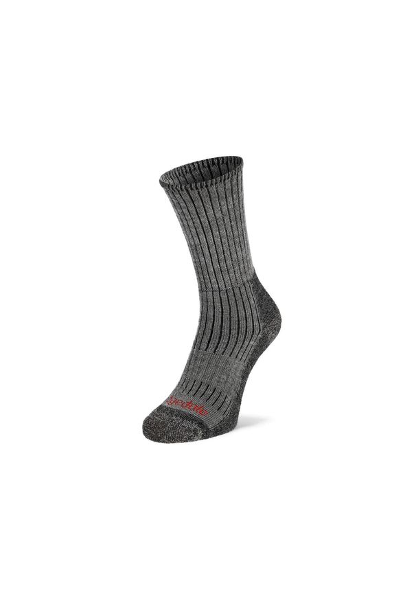 BRIDGEDALE - Skarpety do trekkingu Bridgedale Hike Mid Merino C Boot. Kolor: szary. Sport: turystyka piesza