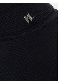 Karl Lagerfeld - KARL LAGERFELD Golf 655010 554399 Czarny Regular Fit. Typ kołnierza: golf. Kolor: czarny. Materiał: wełna #3