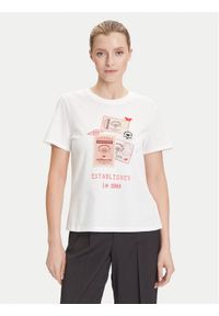 Weekend Max Mara T-Shirt Ara 2525976041 Biały Regular Fit. Kolor: biały. Materiał: bawełna