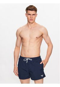 Emporio Armani Underwear Szorty kąpielowe 211756 3R422 06935 Granatowy Regular Fit. Kolor: niebieski. Materiał: syntetyk #3