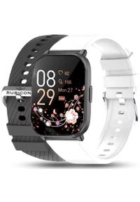 Rubicon - Smartwatch damski RNCF34 czarny z dwoma paskami. Rodzaj zegarka: smartwatch. Kolor: czarny