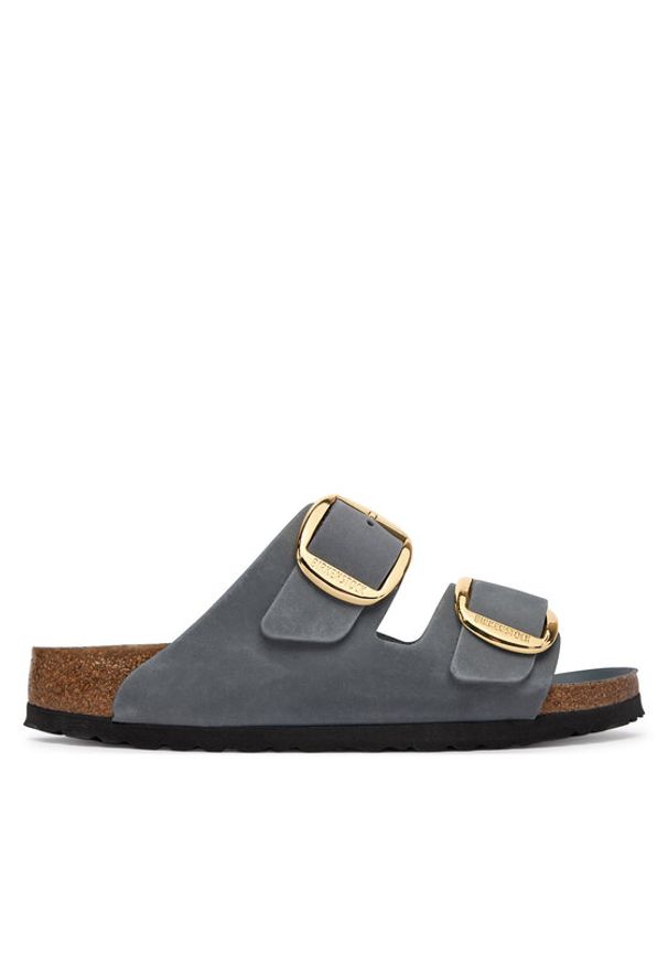 Birkenstock Klapki Arizona Big Buckle 1032071 Szary. Kolor: szary. Materiał: skóra