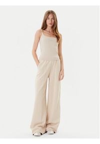 Guess Top V5GP22 J1314 Beżowy Slim Fit. Kolor: beżowy. Materiał: bawełna #5