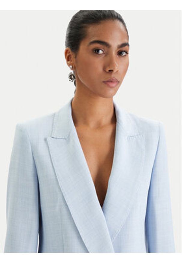 Marella Marynarka Canzone 2613041151 Błękitny Regular Fit. Kolor: niebieski. Materiał: syntetyk