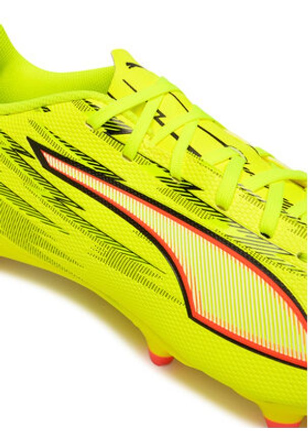 Puma Buty do piłki nożnej Ultra 6 Play FG/Ag 108704 01 Żółty. Kolor: żółty. Materiał: skóra