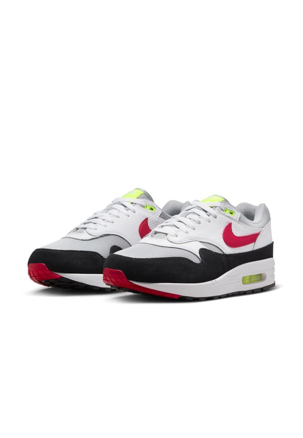Nike Air Max 1 'Chili Volt' Sneakersy męskie. Kolor: biały. Model: Nike Air Max