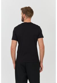 Emporio Armani - EMPORIO ARMANI Czarny męski t-shirt logo brodé, Rozmiar XXL. Kolor: czarny #4