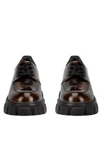 Badura Półbuty ELANA-01W1-001 Brązowy. Kolor: brązowy. Materiał: lakier, skóra #6