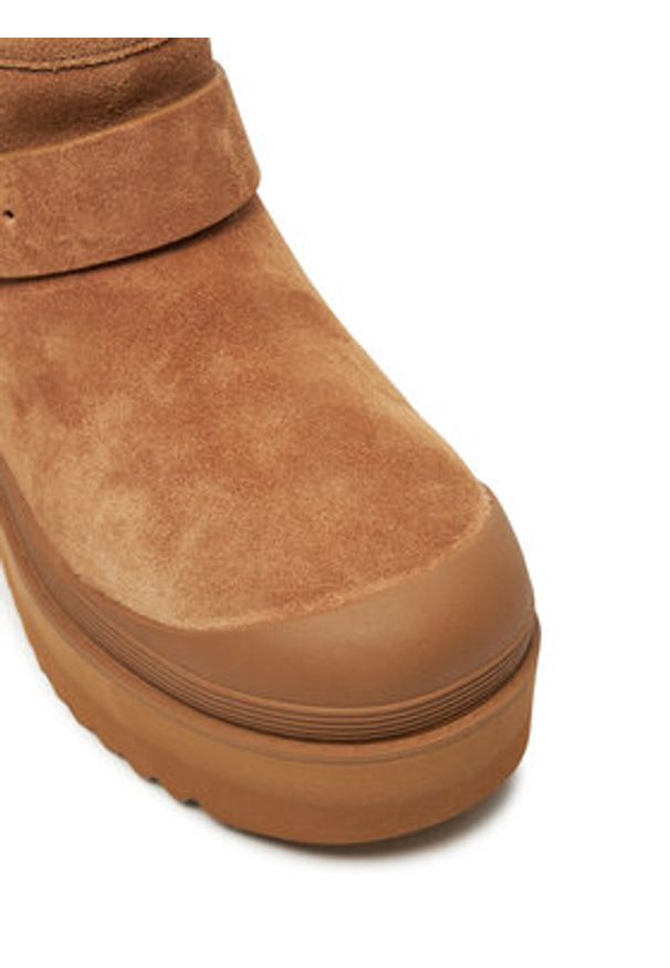 Tory Burch Botki 165421 Brązowy. Kolor: brązowy. Materiał: skóra, zamsz