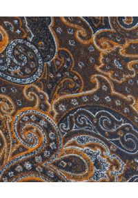 Męski Krawat - Chattier - Odcienie Brązu i Pomarańczy, Wzór Orientalny. Kolor: wielokolorowy, brązowy, beżowy. Materiał: tkanina. Styl: elegancki, klasyczny, wizytowy #4