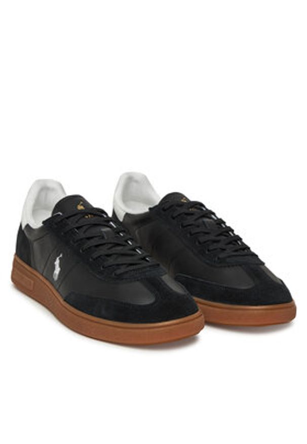 Polo Ralph Lauren Sneakersy 809961181002 Czarny. Kolor: czarny. Materiał: skóra
