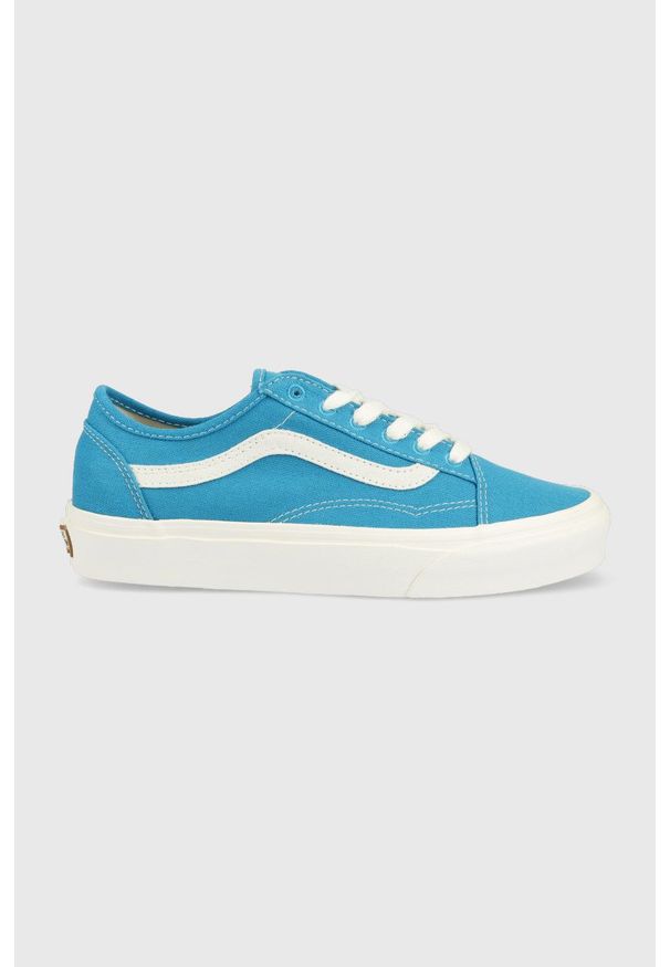 Vans tenisówki UA Old Skool Tapered damskie. Nosek buta: okrągły. Zapięcie: sznurówki. Kolor: niebieski. Materiał: materiał, włókno, guma, bawełna. Szerokość cholewki: normalna