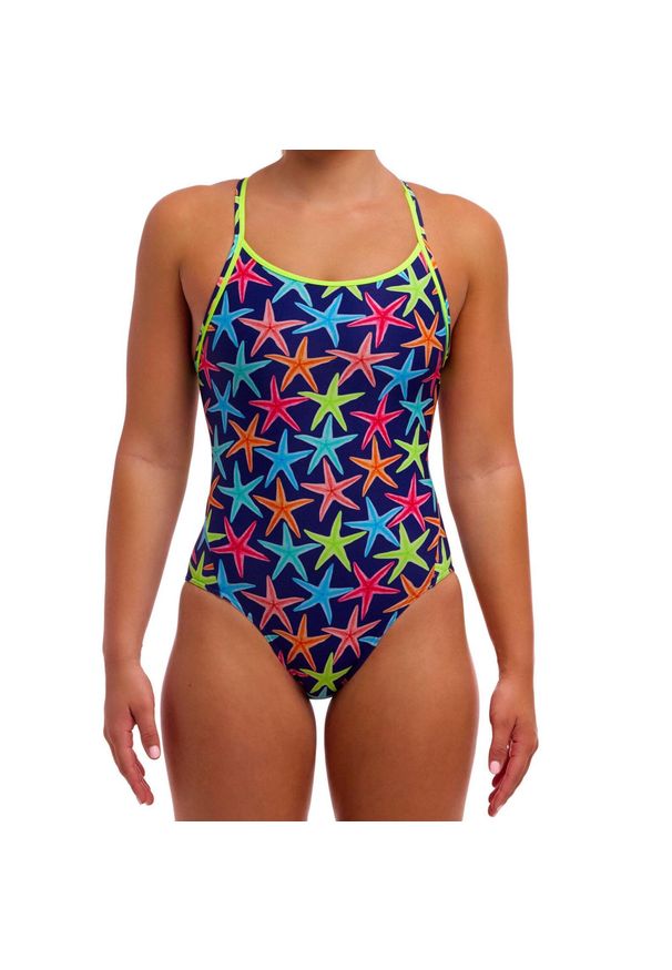 Strój do pływania menstruacyjny FUNKITA Starry Night - Diamond Secure. Kolor: wielokolorowy