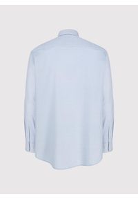 Pako Lorente - PAKO LORENTE - Koszula z niebieskim wzorem geometrycznym. Kolor: niebieski. Materiał: elastan, bawełna. Długość rękawa: długi rękaw. Długość: długie. Wzór: geometria #8