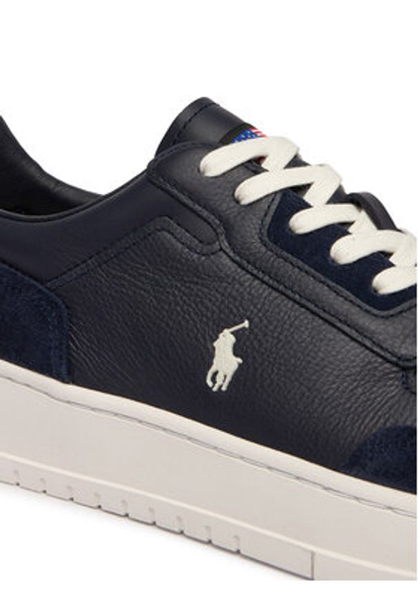 Polo Ralph Lauren Sneakersy 809P07527003 Granatowy. Kolor: niebieski. Materiał: zamsz, skóra
