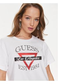 Guess T-Shirt Triangle W4RI43 K8FQ4 Biały Boxy Fit. Kolor: biały. Materiał: bawełna #4