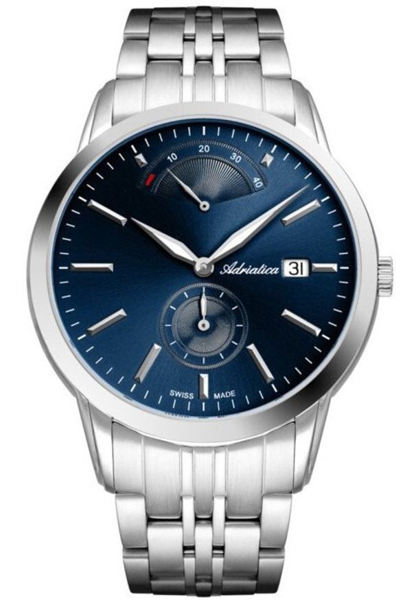 Zegarek męski Adriatica A8306.5115A srebrny. Kolor: srebrny