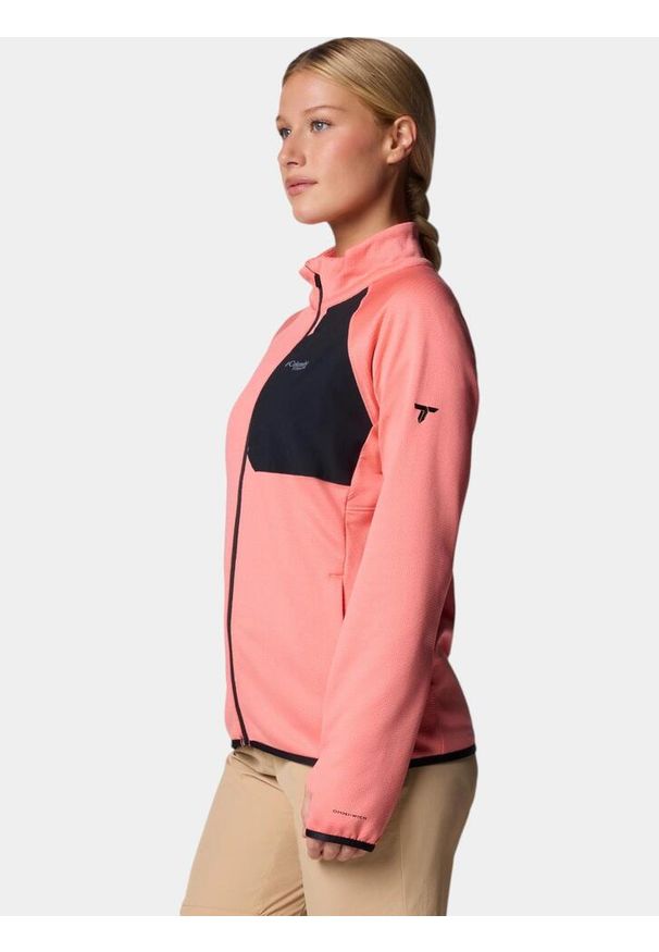columbia - Sweter damski Columbia Triple Canyon Grid FZ. Kolor: różowy