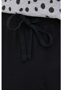 Answear Lab komplet piżamowy kolor szary. Kolor: szary. Materiał: dzianina. Długość: długie. Wzór: nadruk #6