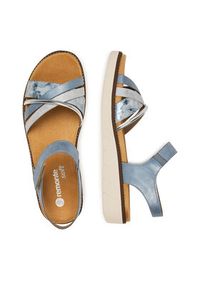 Remonte Sandały D2058-12 Niebieski. Kolor: niebieski. Materiał: syntetyk, skóra #2