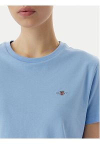 GANT - Gant T-Shirt 4200200 Niebieski Regular Fit. Kolor: niebieski. Materiał: bawełna #5