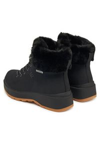 skechers - Skechers Botki Park City 168087/BBK Czarny. Kolor: czarny. Materiał: skóra #5