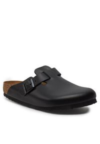 Birkenstock Klapki Boston 0060191 Czarny. Kolor: czarny. Materiał: skóra