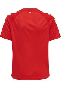 Koszulka sportowa z krótkim rękawem dziecięca Hummel Core XK Kids Poly T-Shirt. Kolor: różowy, wielokolorowy, czerwony. Długość rękawa: krótki rękaw. Długość: krótkie