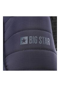 Big-Star - Granatowe Pikowane Damskie Kapcie Big Star. Okazja: do domu. Zapięcie: bez zapięcia. Kolor: niebieski. Materiał: materiał. Szerokość cholewki: normalna