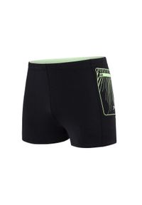 Speedo - Bokserki pływackie męskie speedo men contrast pocket aquashort. Kolor: czarny, zielony, wielokolorowy #1