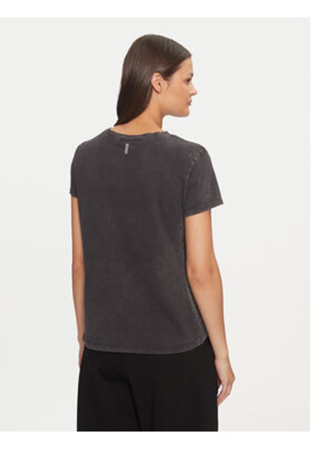 Deha T-Shirt C12151 Czarny Regular Fit. Kolor: czarny. Materiał: bawełna