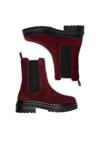 U.S. Polo Assn. Sztyblety CEO-VIZAG001W/ELE1 Bordowy. Kolor: czerwony. Materiał: zamsz, skóra #3